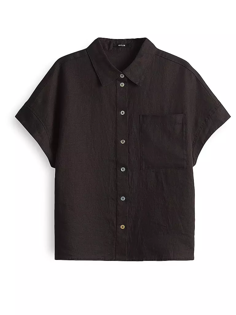OPUS | Leinenbluse FELISA | braun