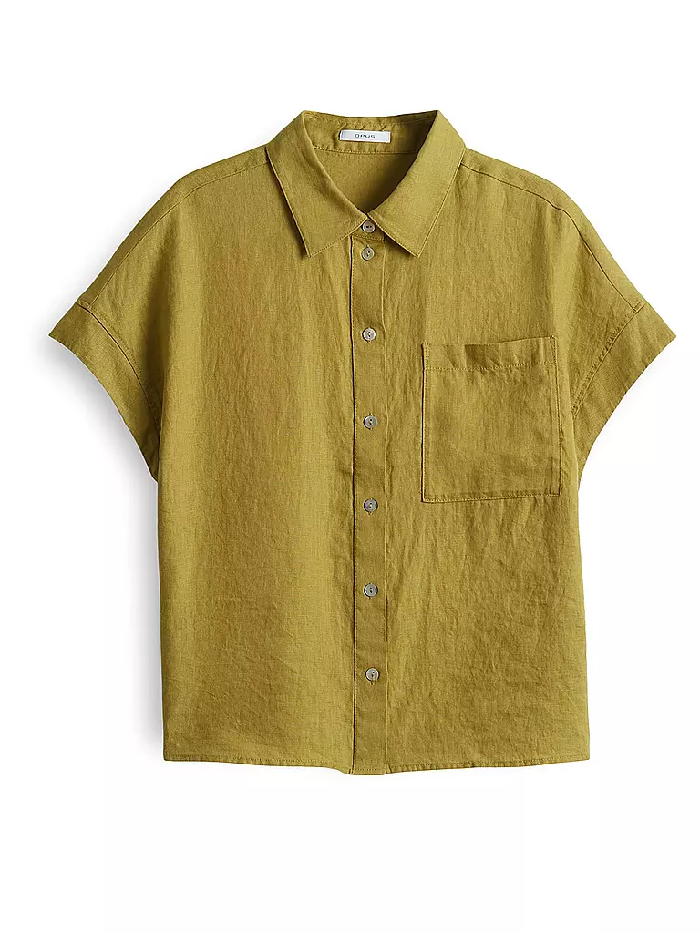 OPUS | Leinenbluse FELISA | senf