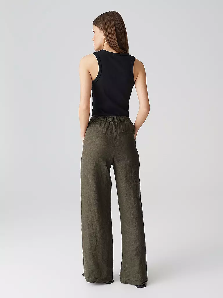OPUS | Leinenhose MILENI | braun