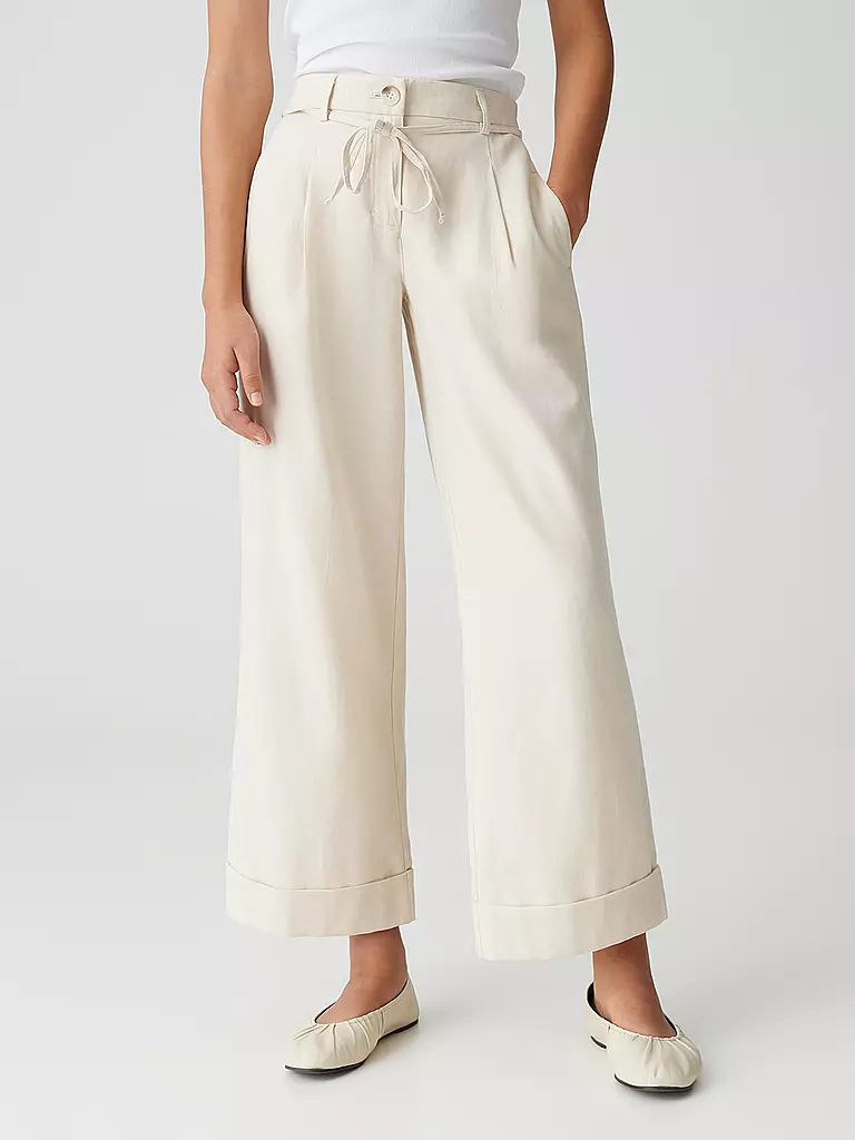 OPUS | Marlenehose MEERI FRENCH | creme
