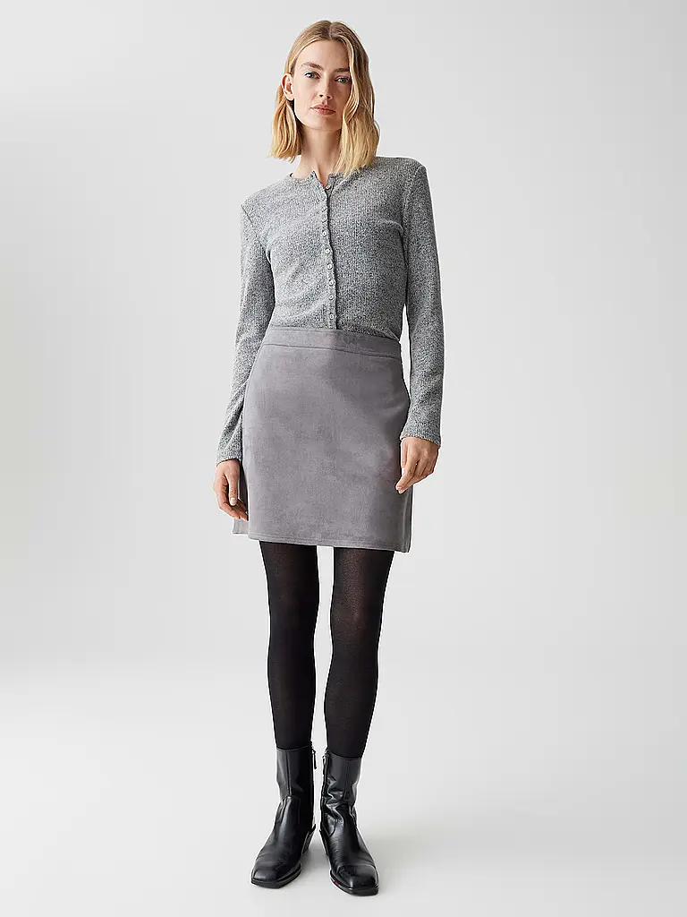 OPUS | Minirock RELVINA COZY | grau