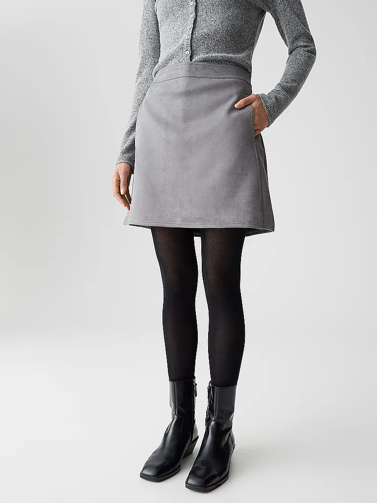 OPUS | Minirock RELVINA COZY | grau