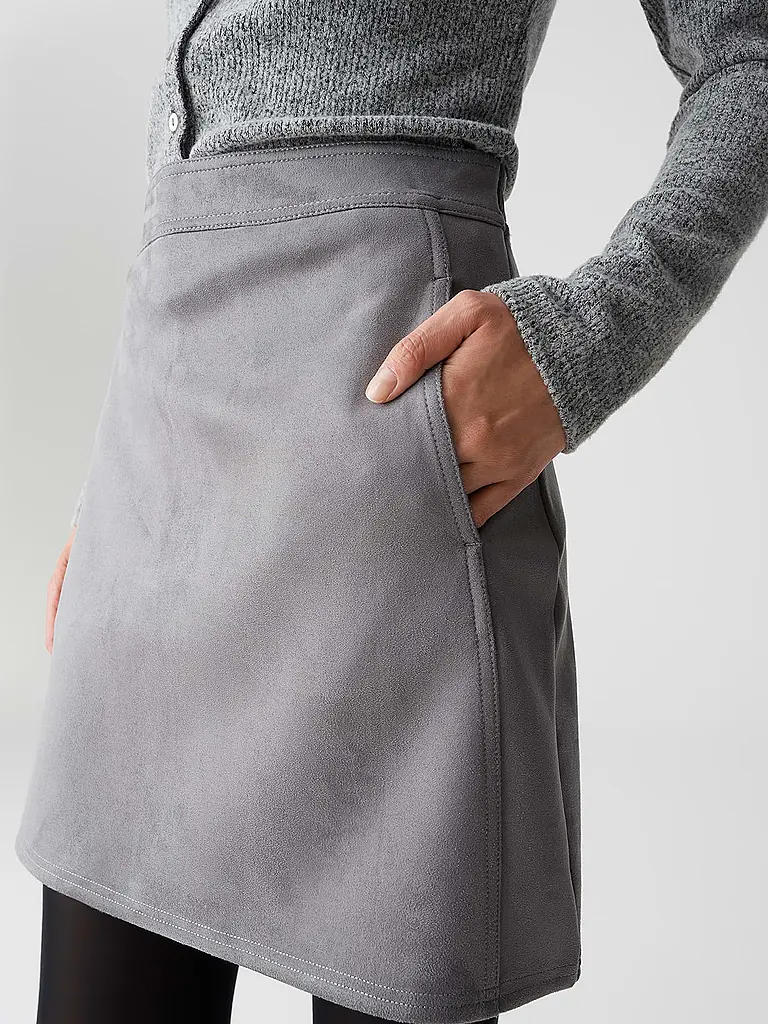 OPUS | Minirock RELVINA COZY | grau