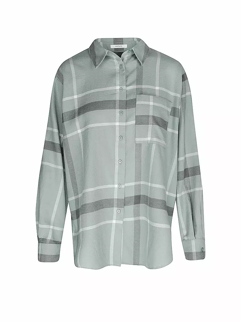 OPUS | Overshirt FINELI SNOW | hellgrün