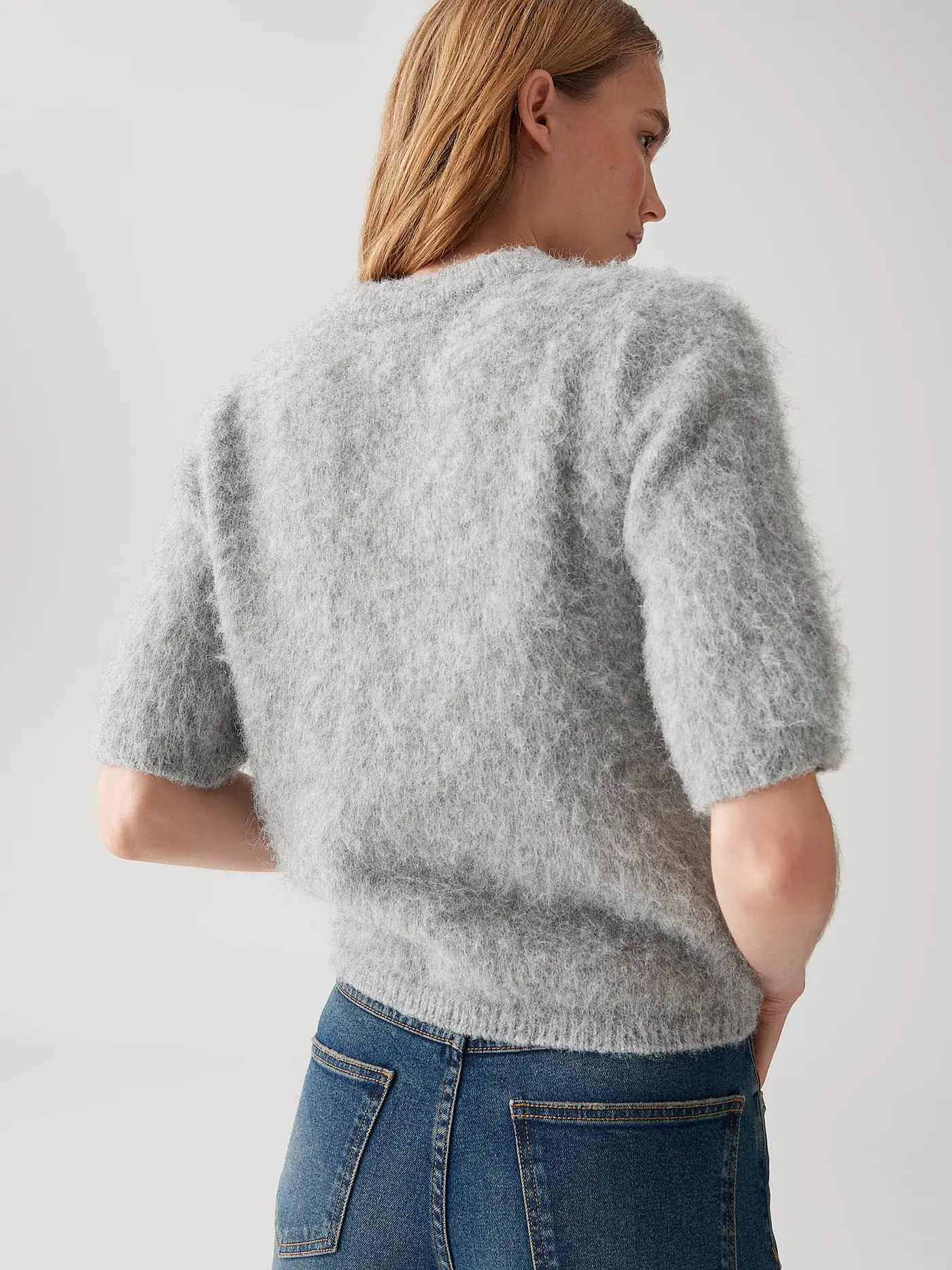 OPUS | Pullover PLAUSH | hellgrau