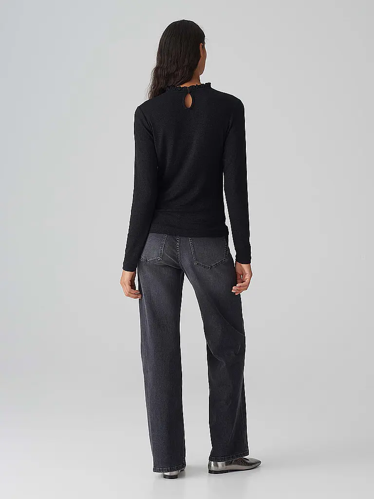OPUS | Rollkragenpullover SANBA | Schwarz