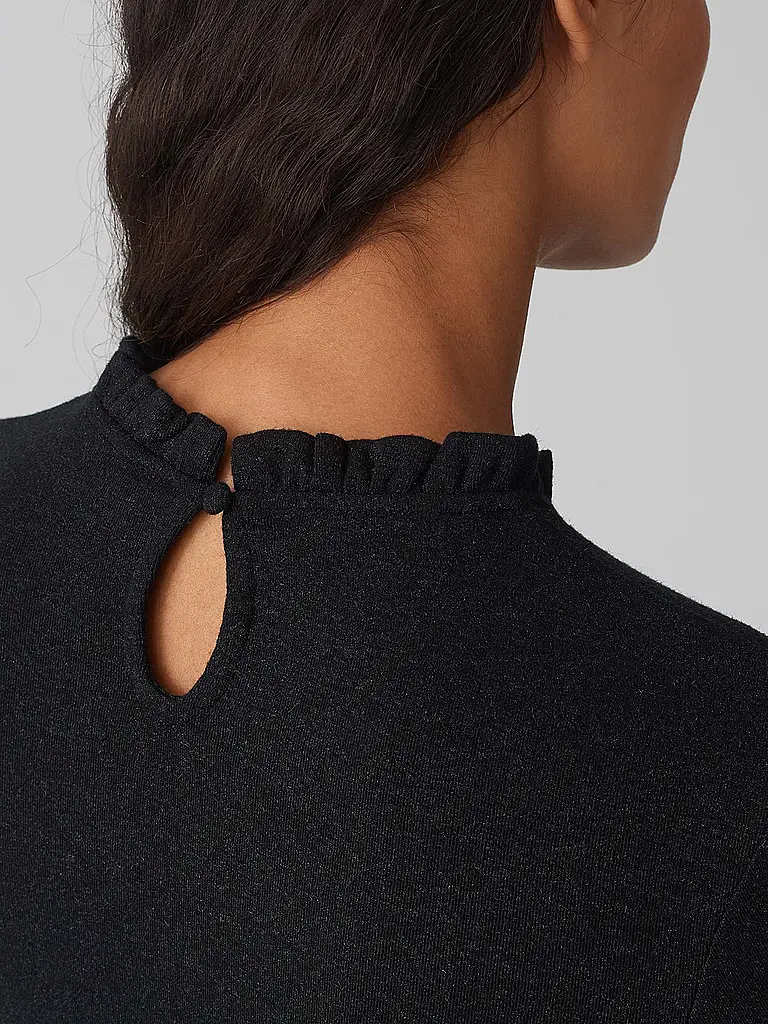 OPUS | Rollkragenpullover SANBA | Schwarz