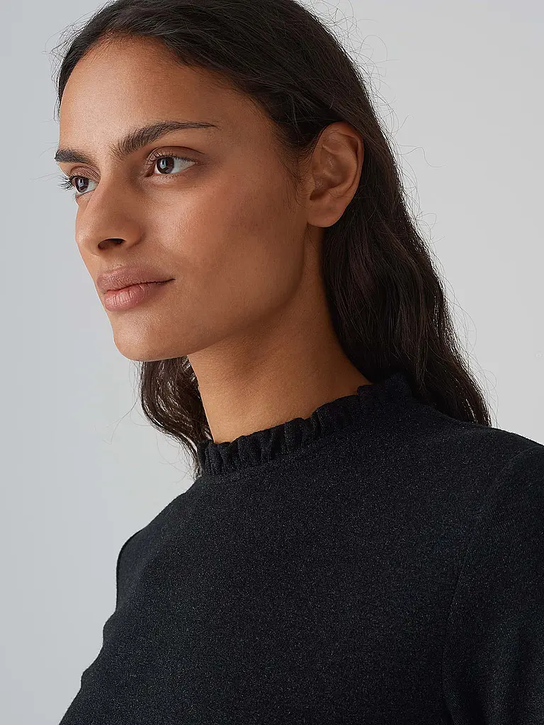 OPUS | Rollkragenpullover SANBA | Schwarz