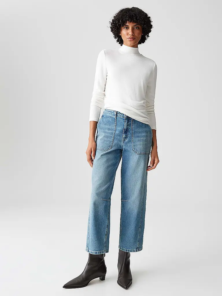 OPUS | Rollkragenpullover SIKLINE | weiss