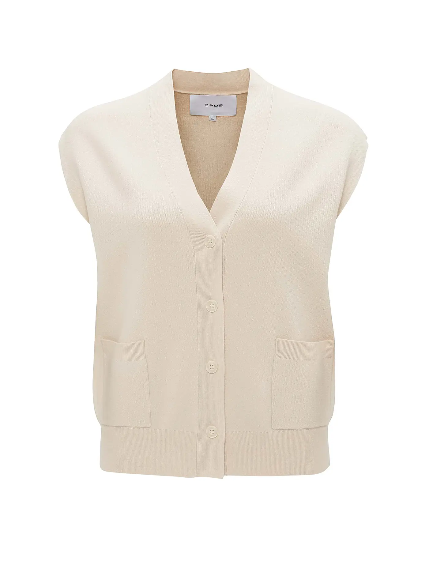 OPUS | Strickgilet DASSIMA | creme