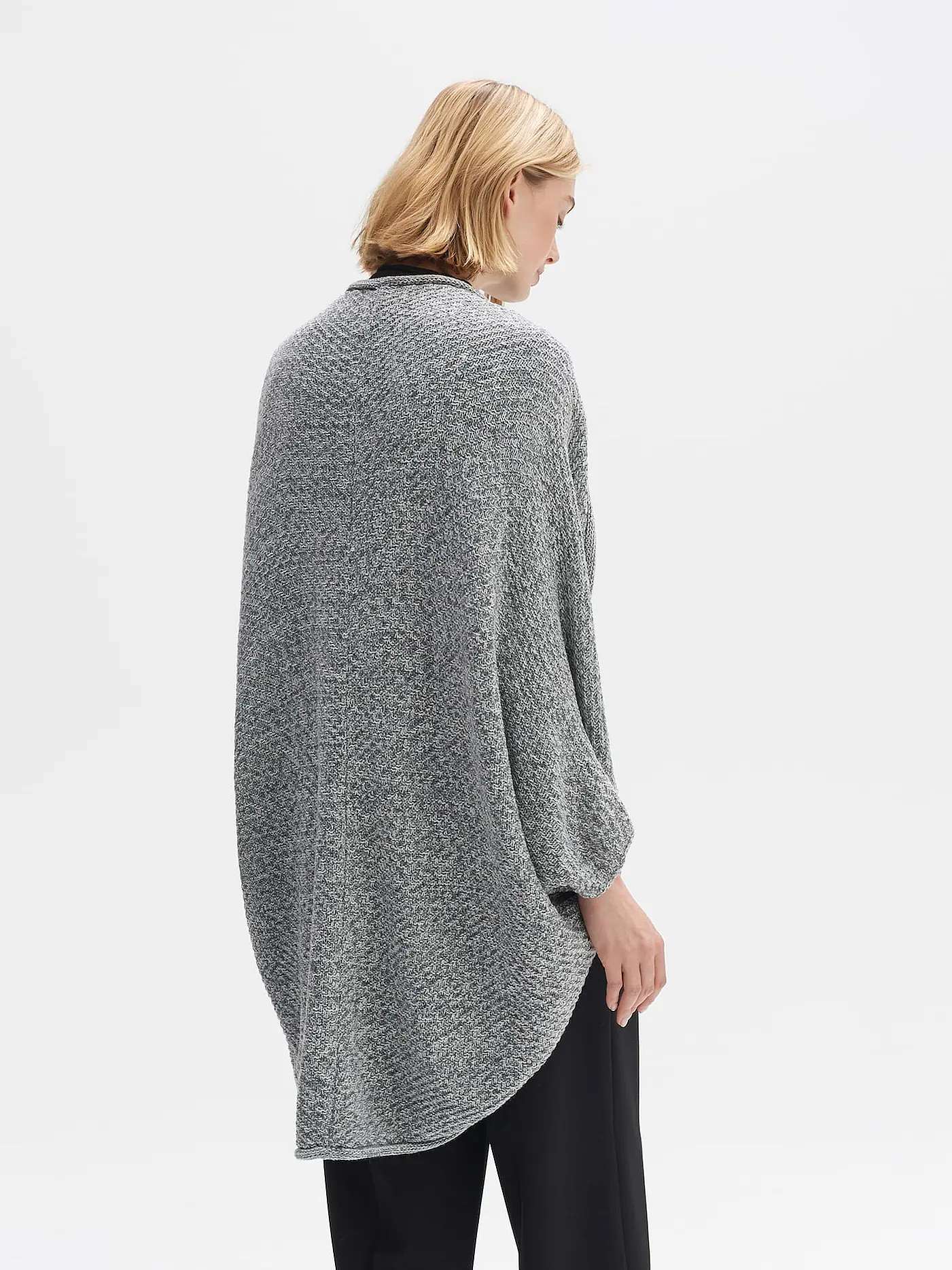 OPUS | Strickjacke AMARYLLIS | grau