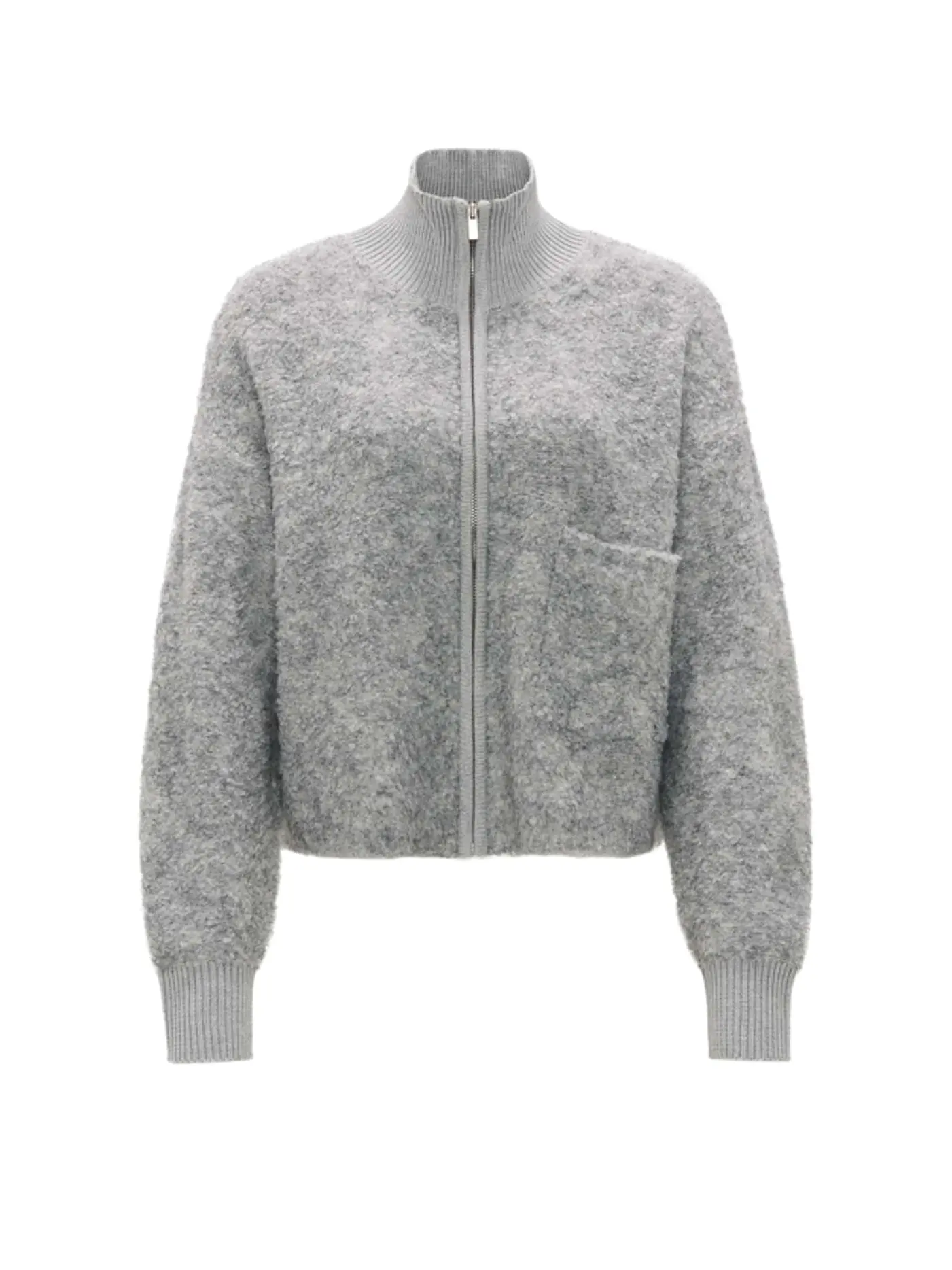 OPUS | Strickjacke DARILA | hellgrau