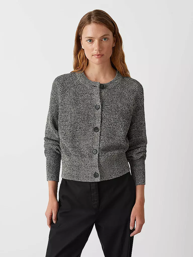 OPUS | Strickjacke DOLPINE | schwarz