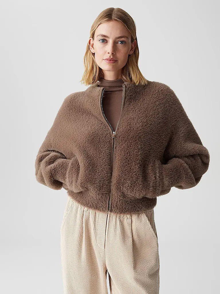 OPUS | Strickjacke DORES | Braun
