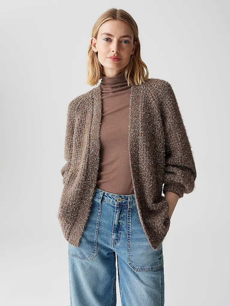 OPUS | Strickjacke DORNIE | braun