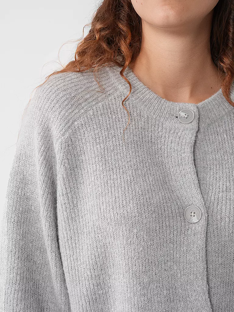 OPUS | Strickjacke DORTY | hellgrau