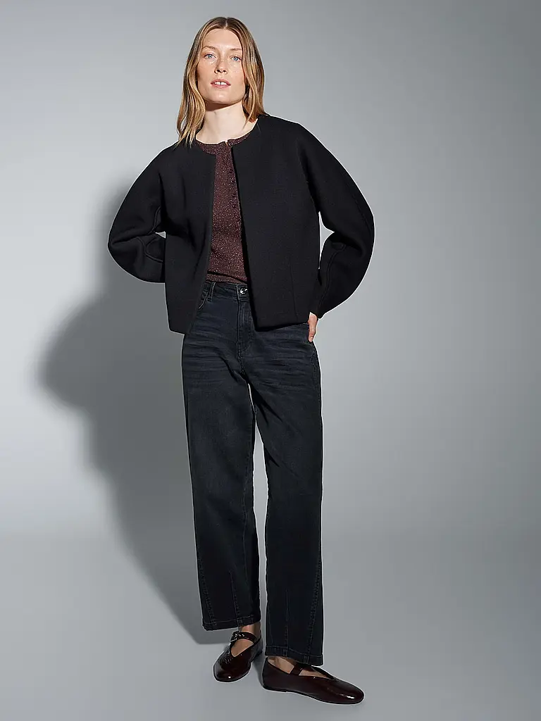 OPUS | Strickjacke GEMURI | Schwarz