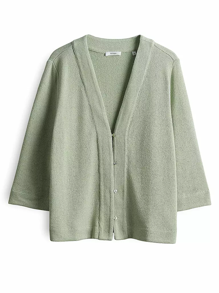 OPUS | Strickjacke SEMIPA | grün