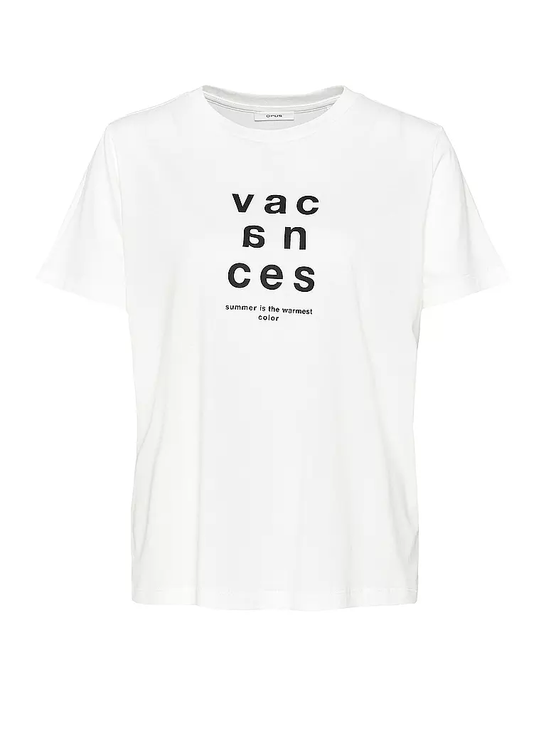 OPUS | T-Shirt SACANZA PRINT | creme