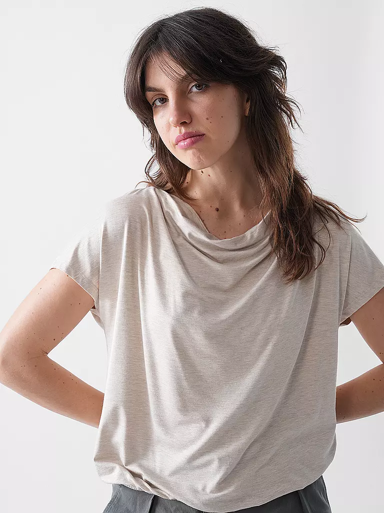 OPUS | T-Shirt SASSER | beige