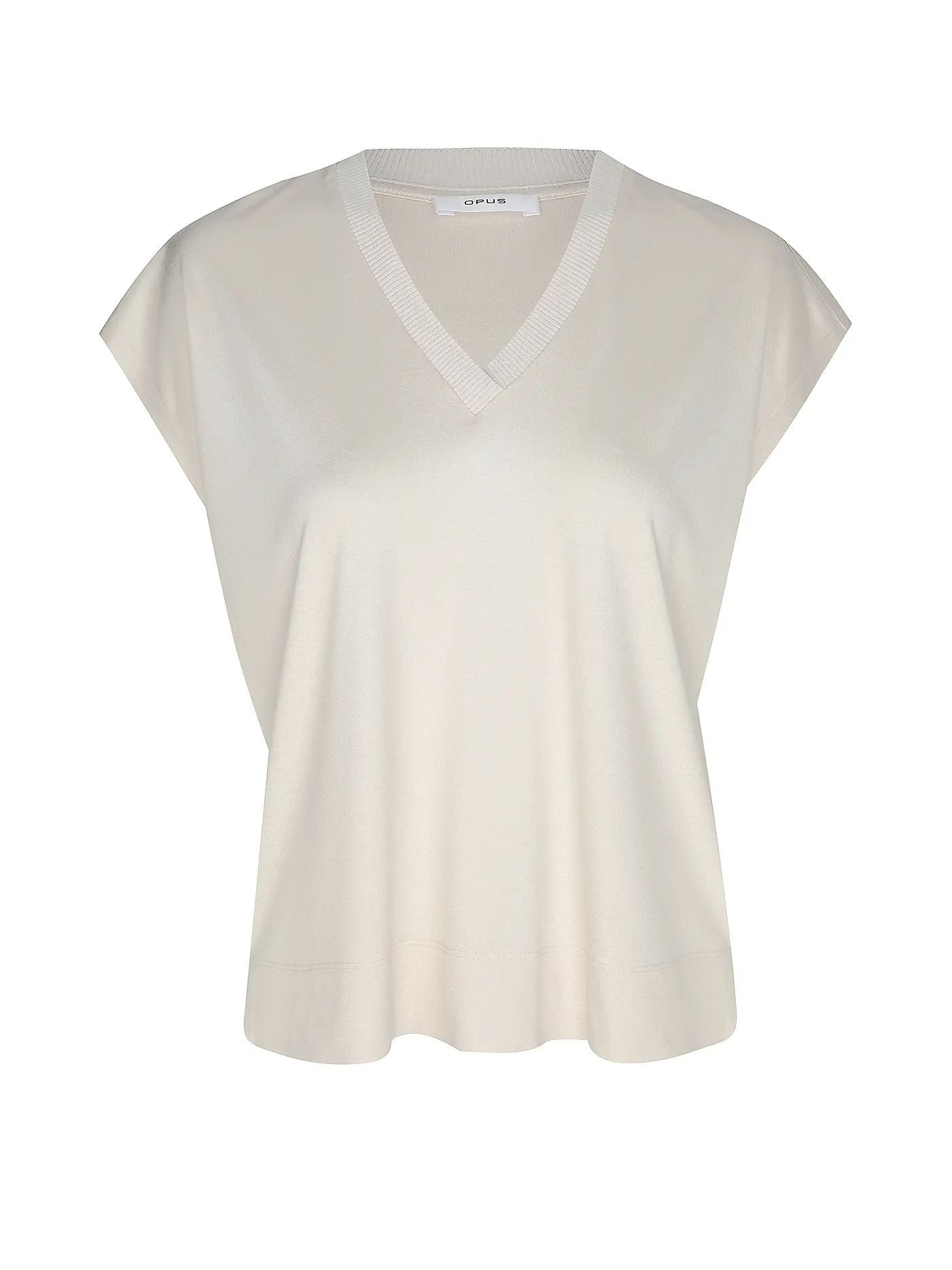 OPUS | T-Shirt SAVILCHEN | beige