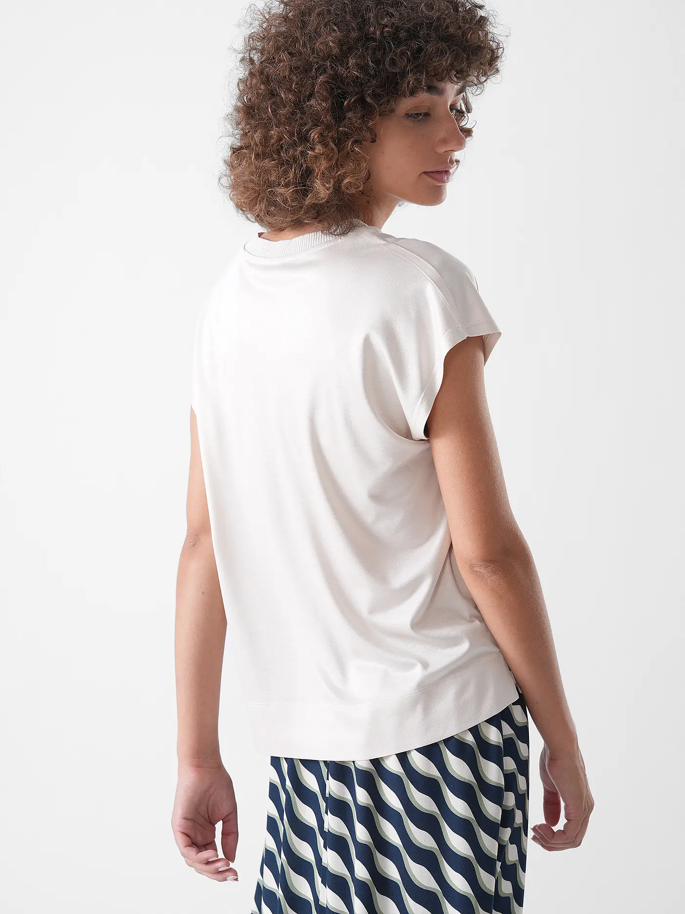 OPUS | T-Shirt SAVILCHEN | beige