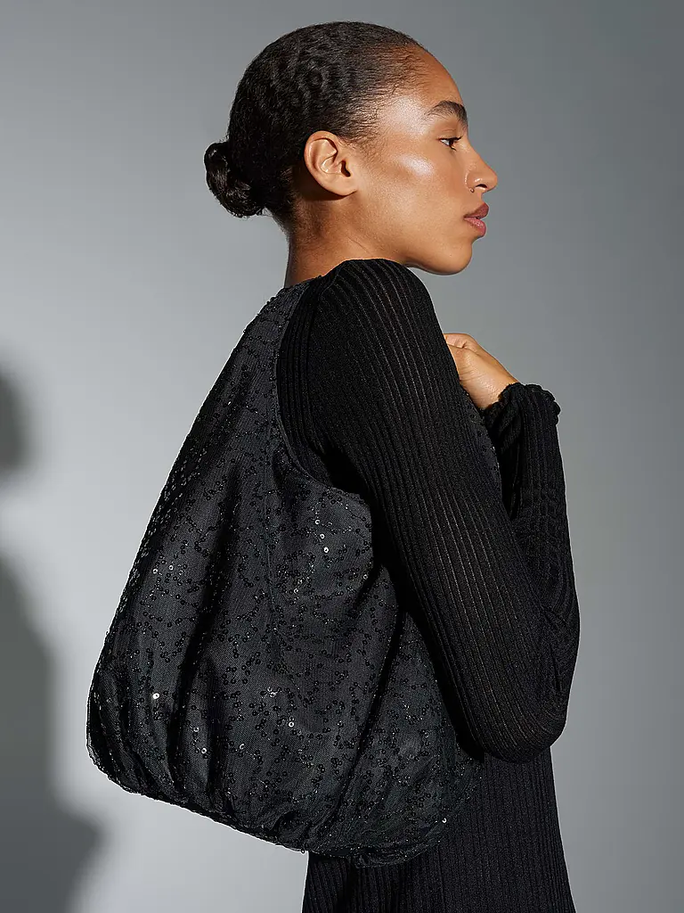 OPUS | Tasche - Hobo Bag ASTERRY | Schwarz