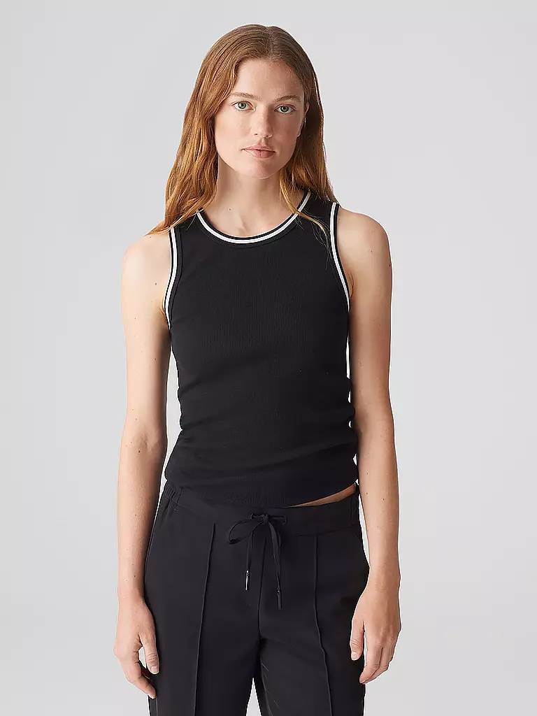 OPUS | Top ILESSO PREPPY | schwarz