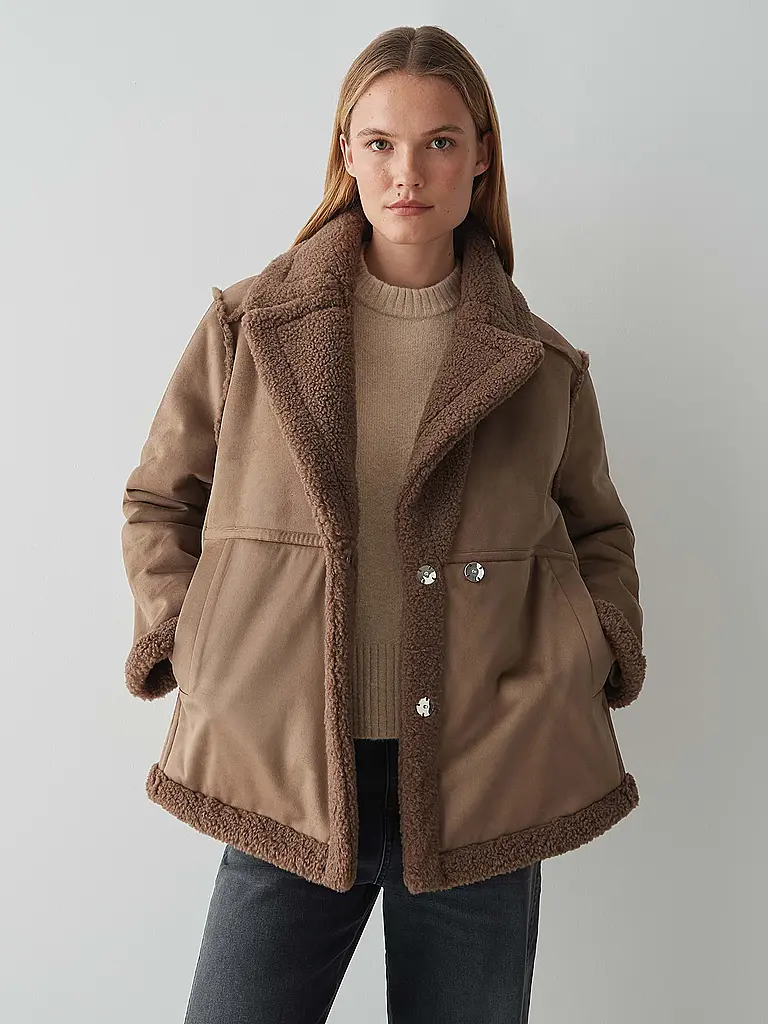 OPUS | Wendejacke in Felloptik HENOLA | braun