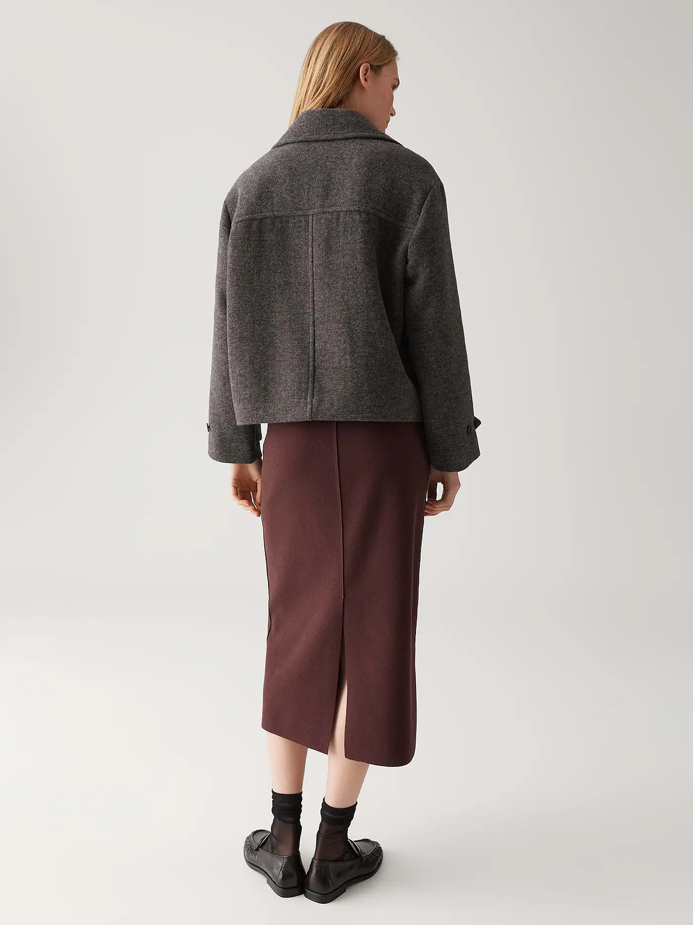 OPUS | Wolljacke HALLYN | grau