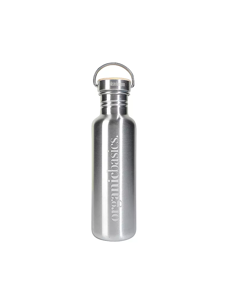 ORGANIC BASICS | Edelstahl Trinkflasche 0,8l | silber