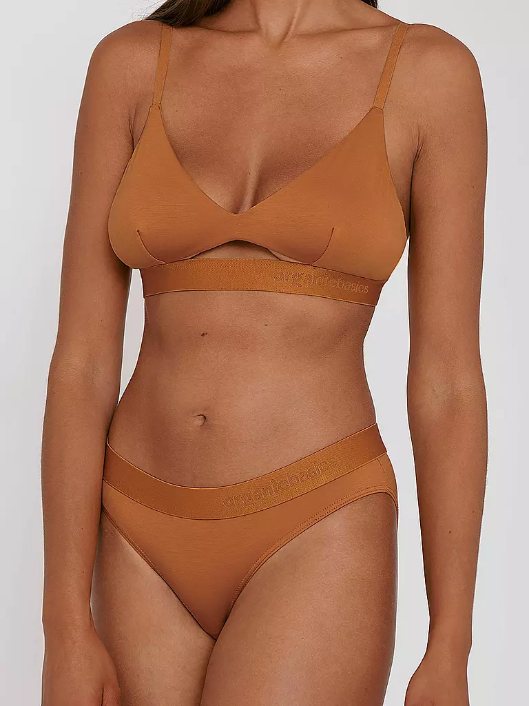 ORGANIC BASICS | Slips 2-er Pkg. Ocher | braun