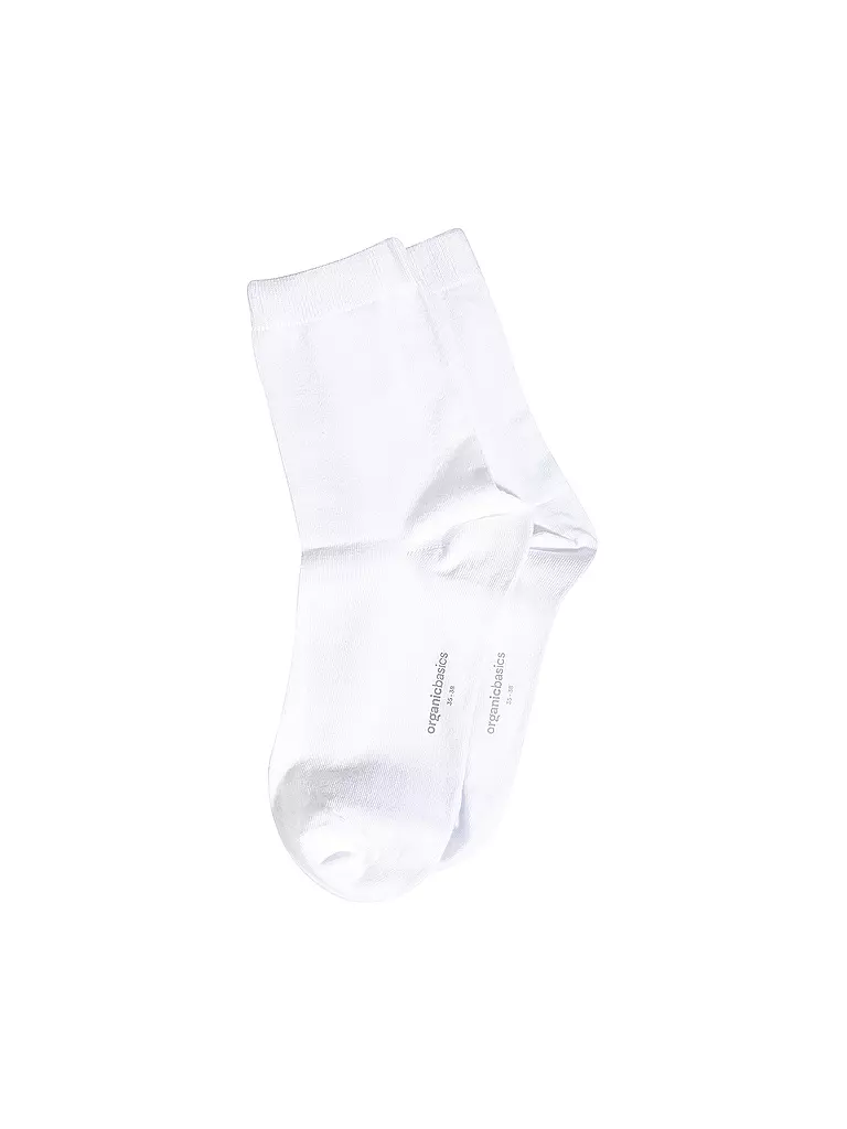 ORGANIC BASICS | Socken 2er Pkg white | weiss