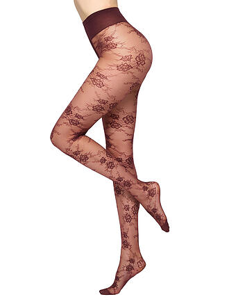 OROBLU | Modestrumpfhose PURE LACE bordeaux 11