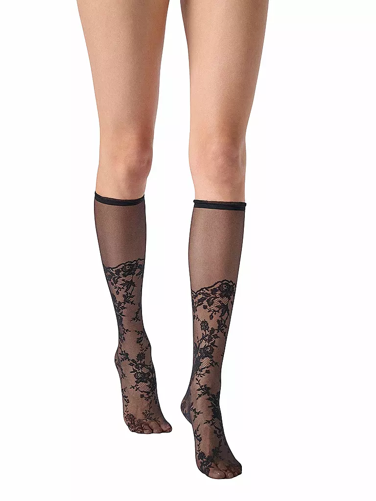 OROBLU | Kniestrümpfe SEDUCTIVE LACE 20 black | schwarz