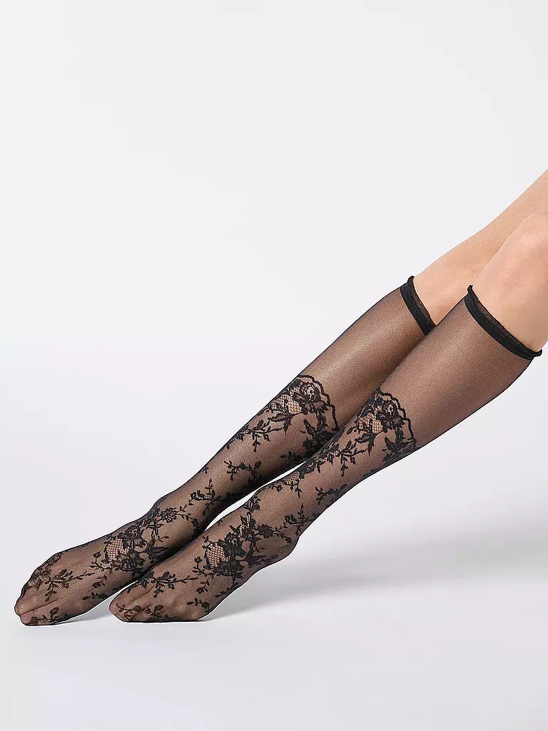 OROBLU | Kniestrümpfe SEDUCTIVE LACE 20 black | schwarz