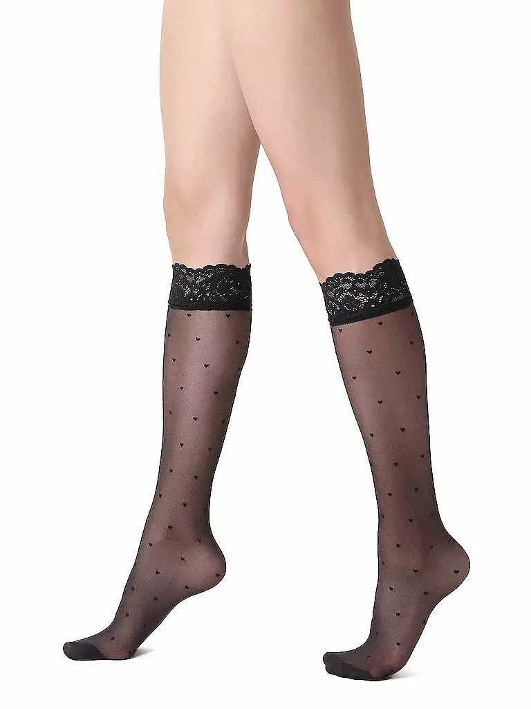 OROBLU | Kniestrümpfe SWEETIE black | schwarz
