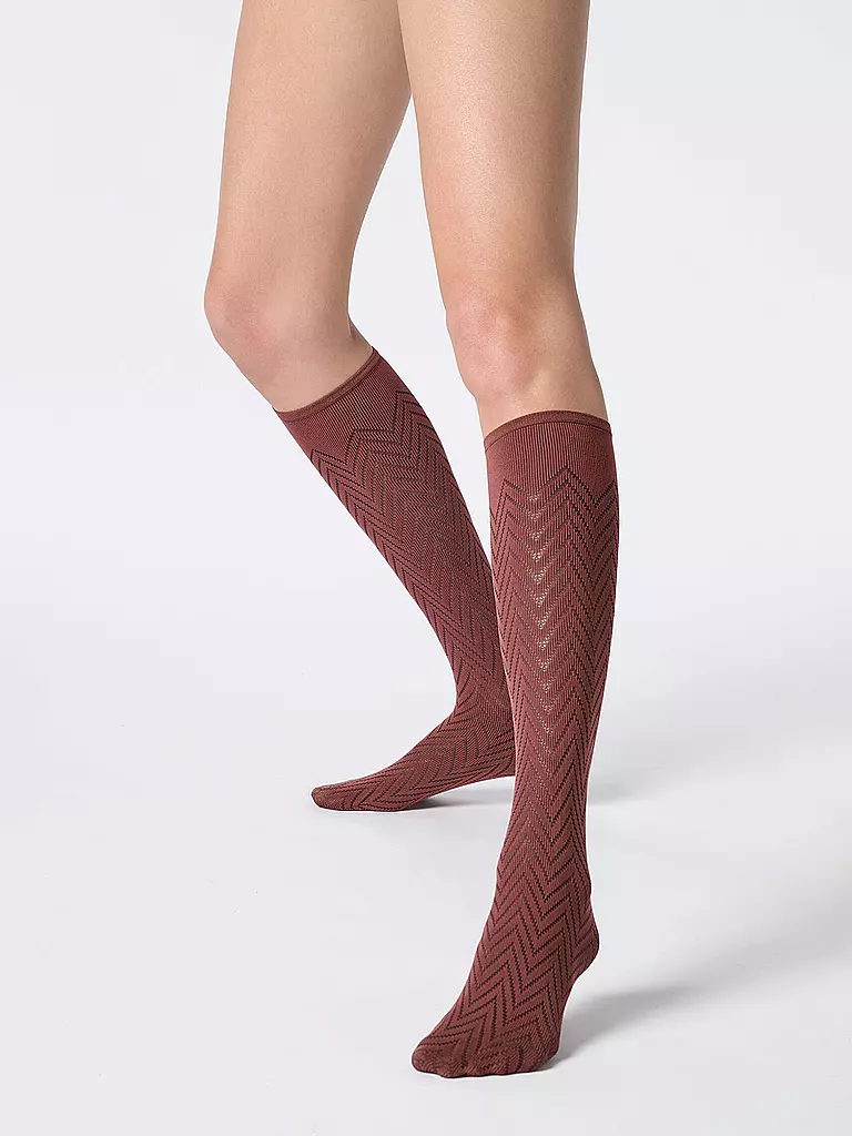 OROBLU | Kniestrümpfe TWEED 40 cacao 3 | braun