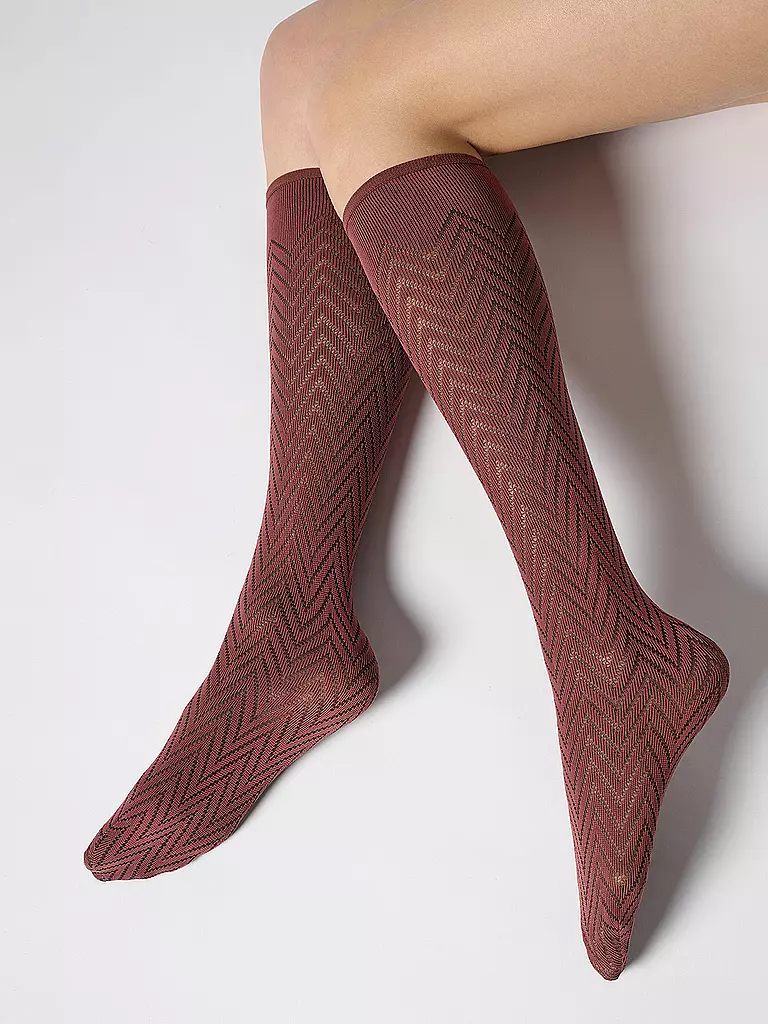 OROBLU | Kniestrümpfe TWEED 40 cacao 3 | braun