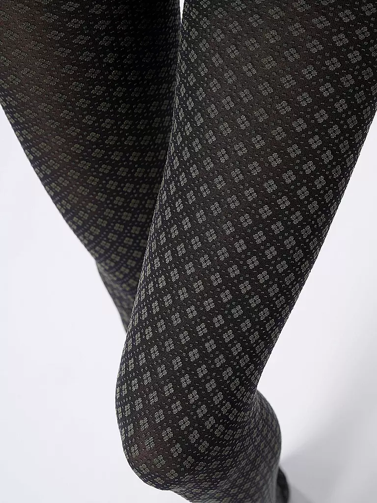 OROBLU | Modestrumpfhose TIE PATTERN 50 black / military | olive