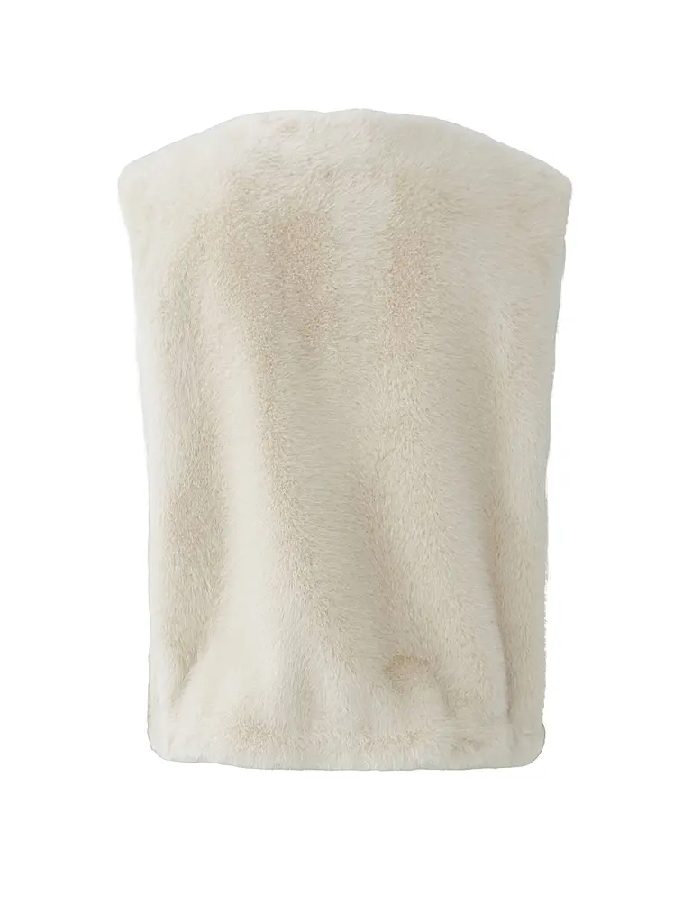 OUÍ | Gilet in Felloptik | beige