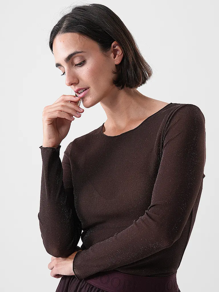 OUÍ | Langarmshirt  | Braun