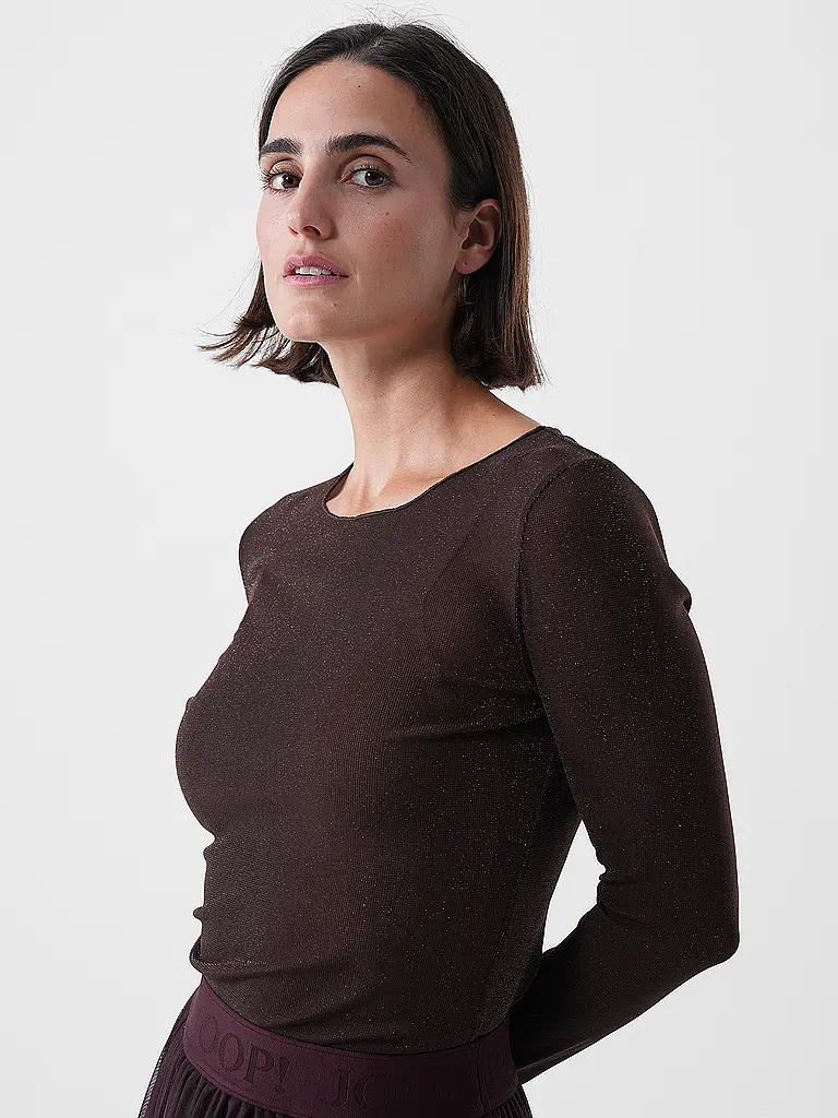 OUÍ | Langarmshirt  | Braun