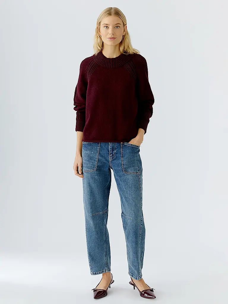 OUÍ | Pullover  | dunkelrot