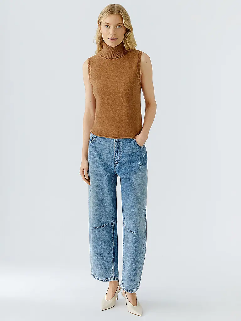 OUÍ | Rollkragenpullover  | Camel