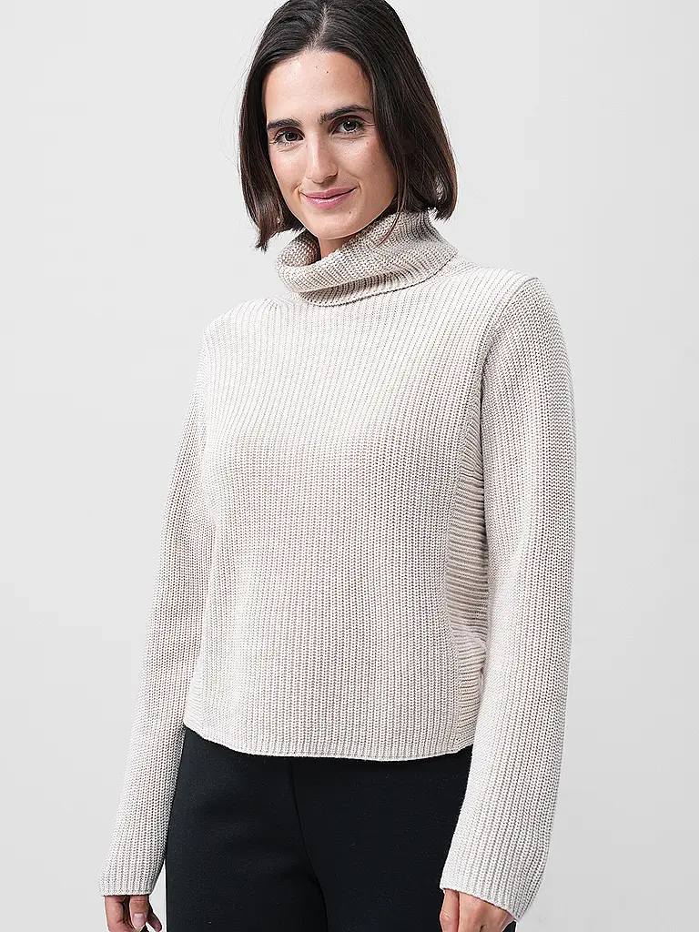 OUÍ | Rollkragenpullover  | Creme
