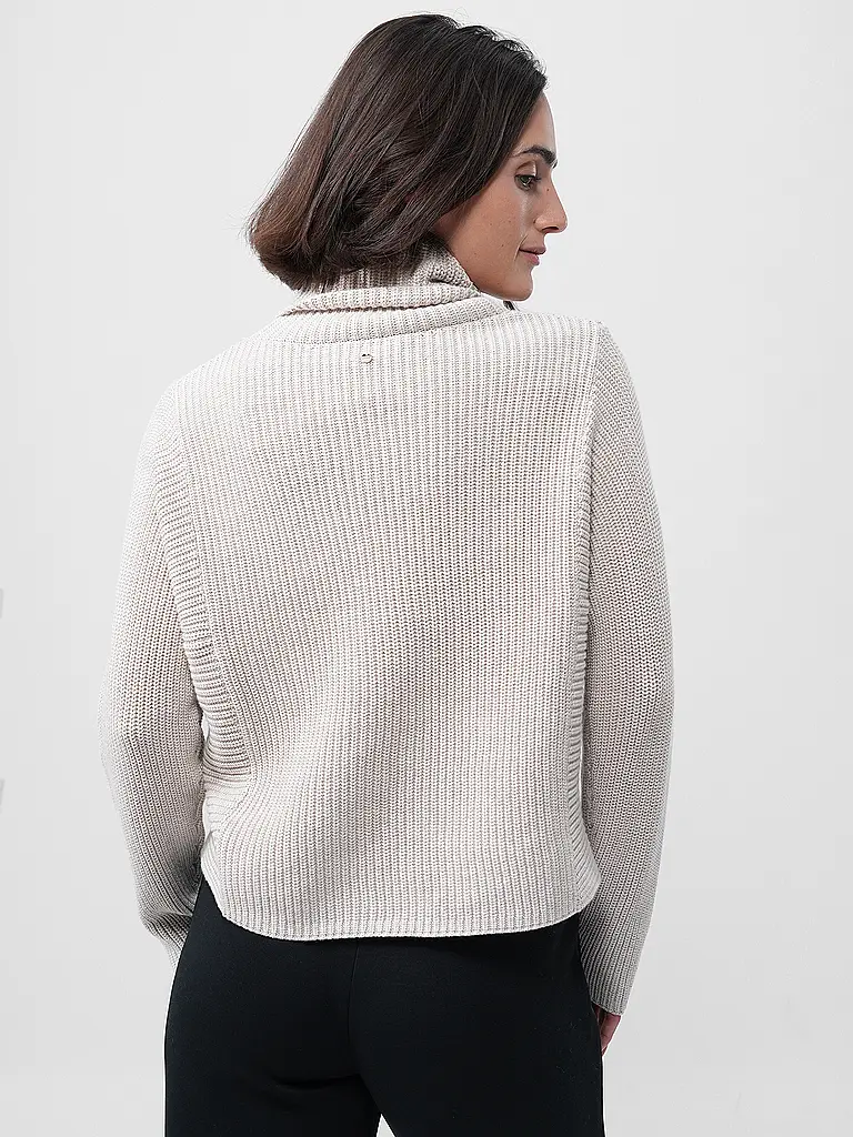 OUÍ | Rollkragenpullover  | Creme