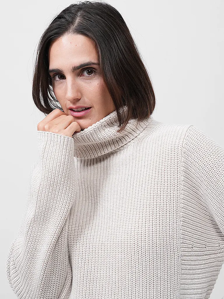 OUÍ | Rollkragenpullover  | Creme