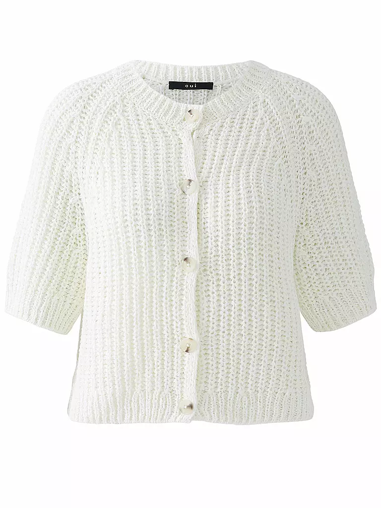 OUÍ | Strickjacke | weiss