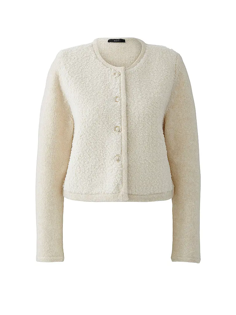 OUÍ | Strickjacke | creme
